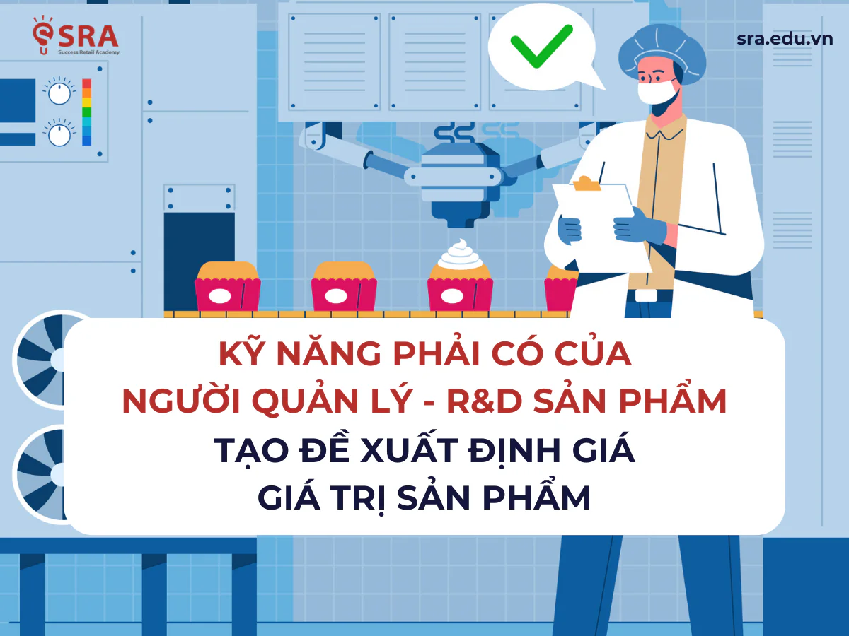 Kỹ năng người quản lý sản phẩm R&D (Research and Development)  sản phẩm: Tạo đề xuất định giá giá trị sản phẩm