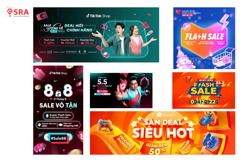 Flash Sale tạo cao trào mua sắm trong khung giờ ngắn, tăng chuyển đổi tức thì