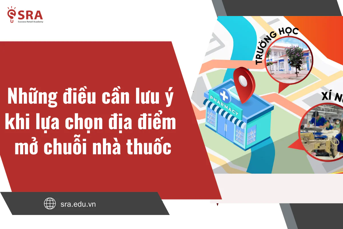 Những điều cần lưu ý khi lựa chọn địa điểm mở chuỗi nhà thuốc
