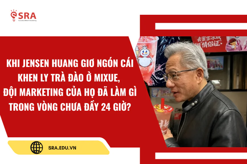 CEO Nvidia ghé Mixue, gọi ly trà đào - và điều gì xảy ra sau đó?