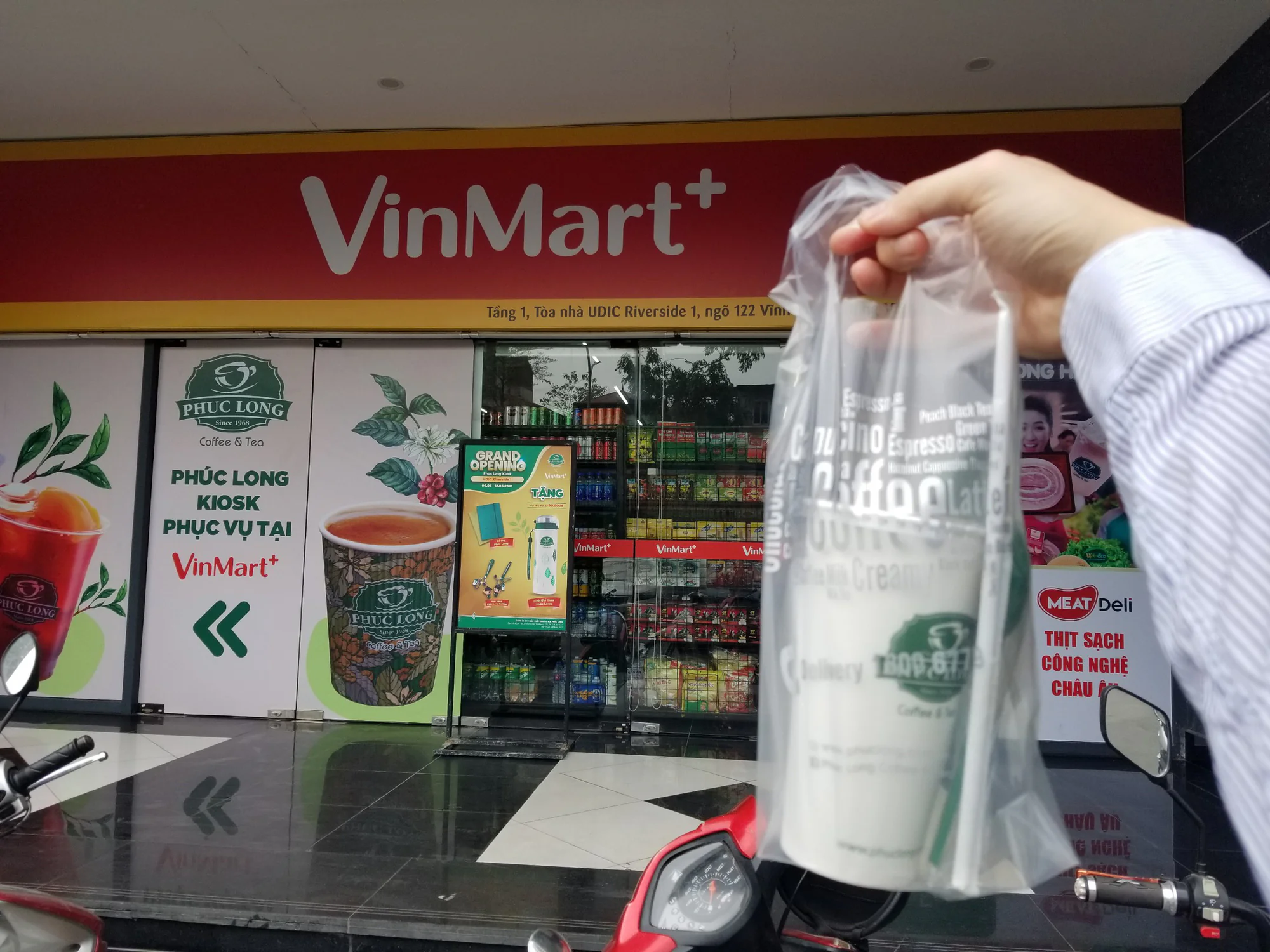 Mô hình kiots Phúc Long tích hợp vào Winmart+
