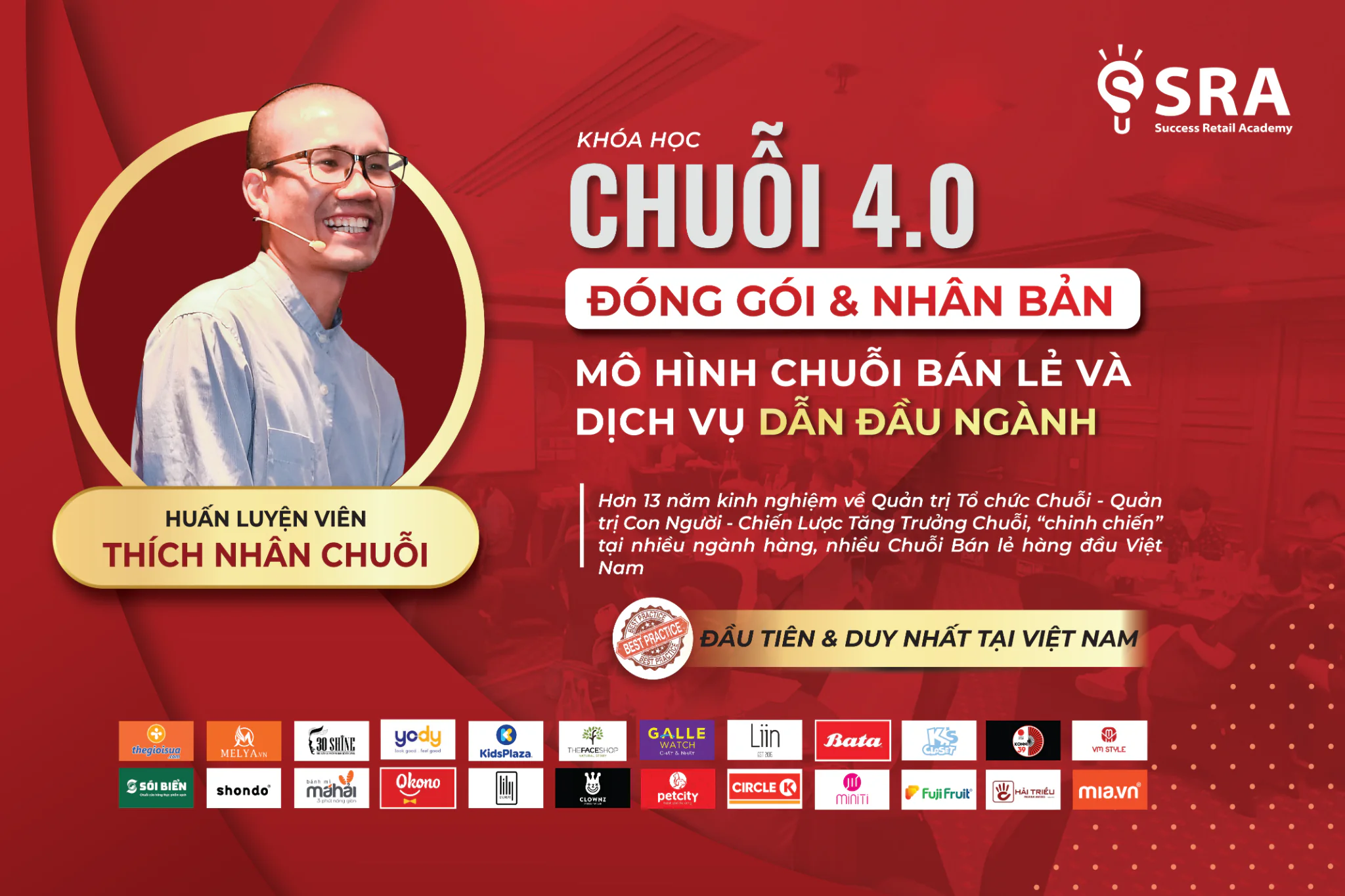 K70 - Chuỗi 4.0: Đóng gói và Nhân bản mô hình kinh doanh Chuỗi bán lẻ/dịch vụ dẫn đầu ngành